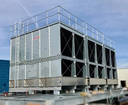 馬利橫流方型冷卻塔SC-300L電機/風機/減速器/填料大更換！