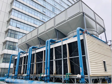 200噸橫流冷卻塔5米處測得噪音52分貝，問鼎整個行業(yè)誰能做到！